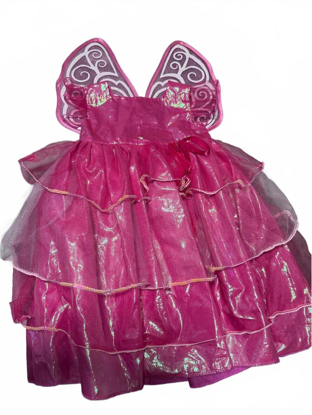 Fairy Princess Costume + Wings, Dress Up Girls Size 3T Kids Flutters Halloween